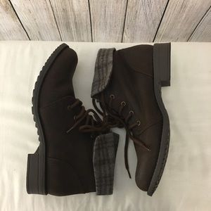 Brown Combat Booties